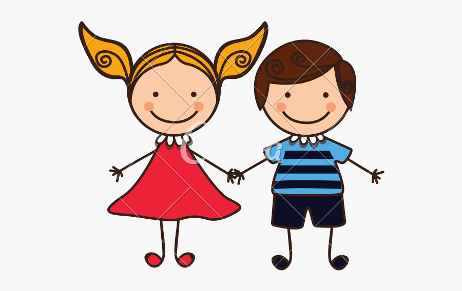 Clip Art Couple Cartoons Icon Icons - Girl And Boy Cartoon Png, Transparent Clipart