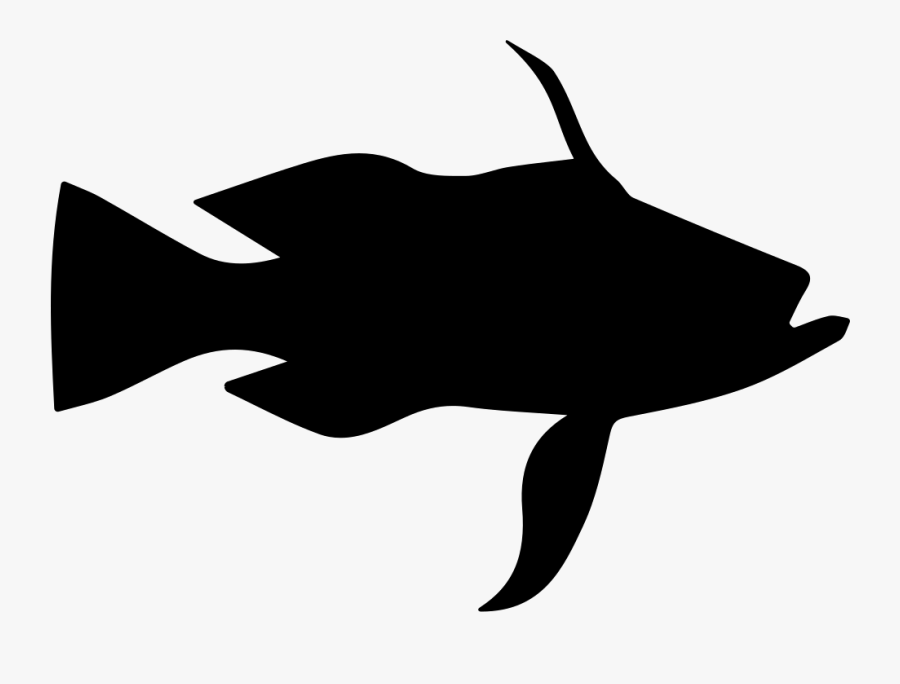 Longtail Bass Fish Shape - Icon, Transparent Clipart