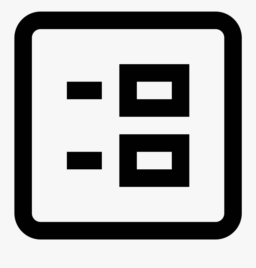 This Looks Like A Square With Several Objects In The - Parking Image Black And White, Transparent Clipart