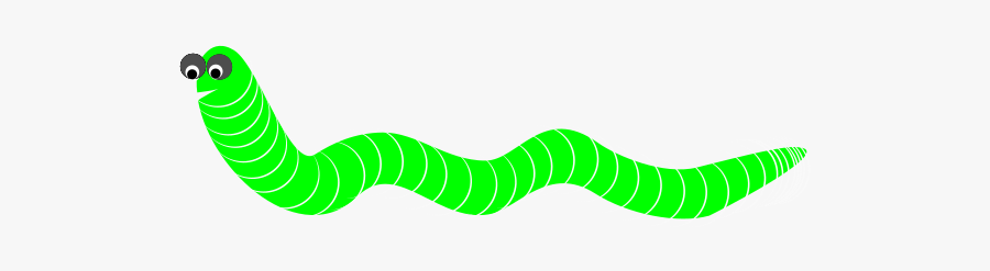 Clipart - - Green Worm Transparent Background, Transparent Clipart