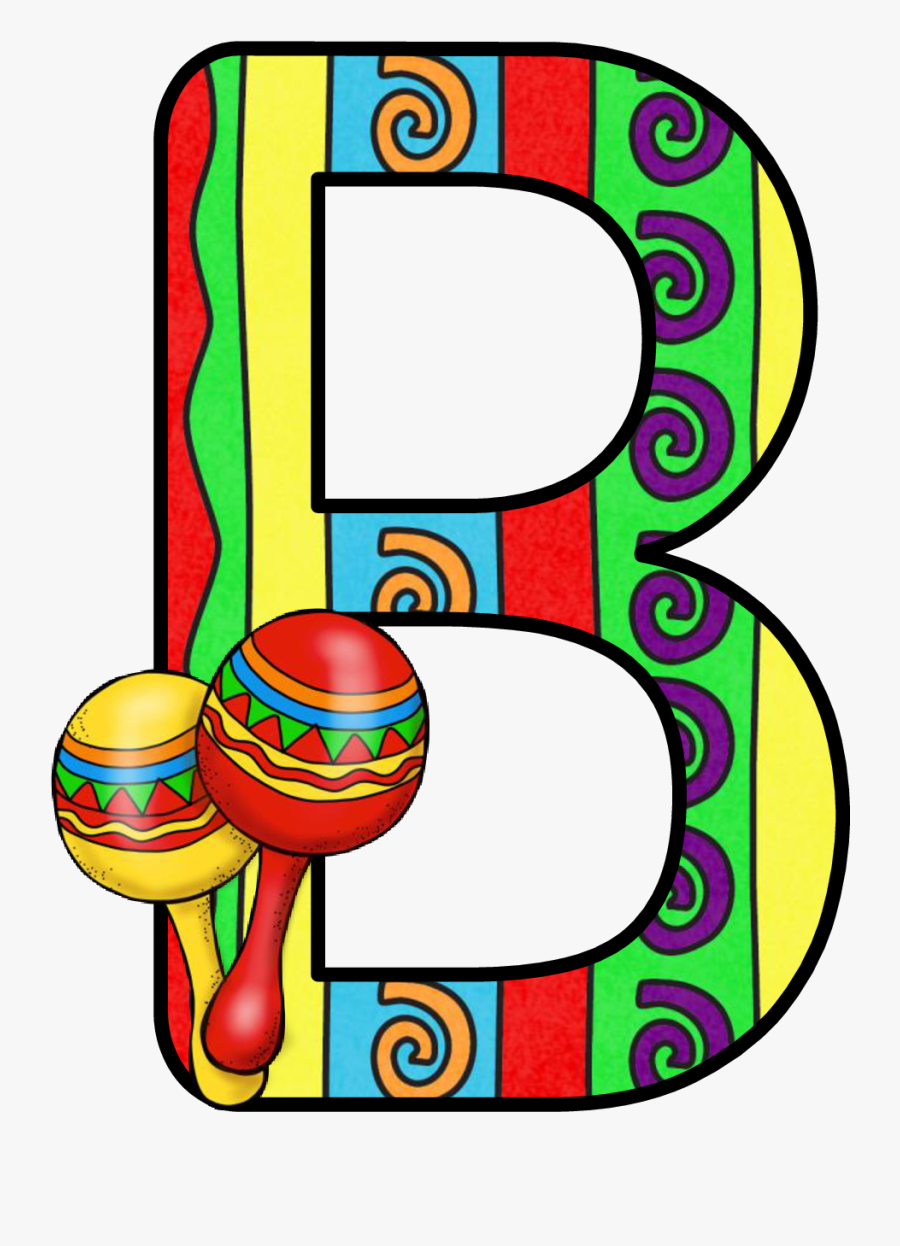 Image Result For Mexican Letter B - Fiesta Clipart Letters, Transparent Clipart