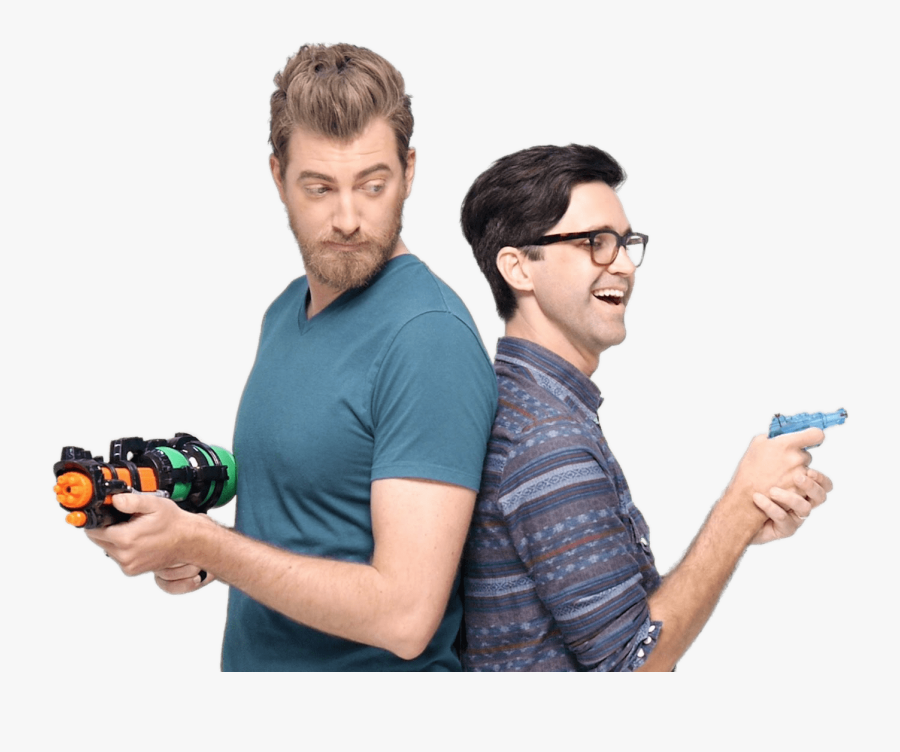 Good Mythical Morning Water Fight - Rhett And Link Png, Transparent Clipart