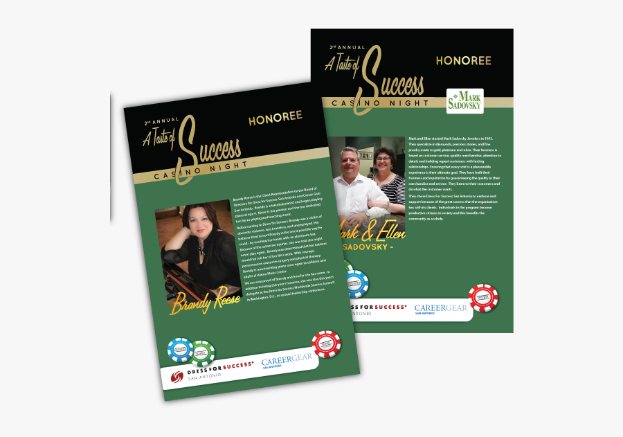 Clip Art Casino Night Flyer - Flyer, Transparent Clipart