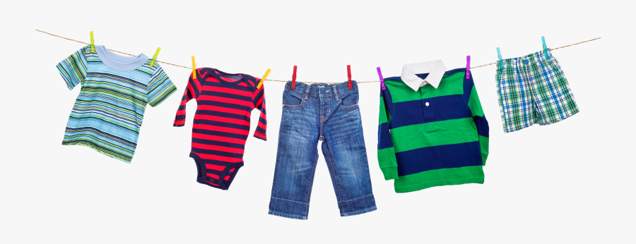 Clothes On The Clothesline - Clothes Line, Transparent Clipart