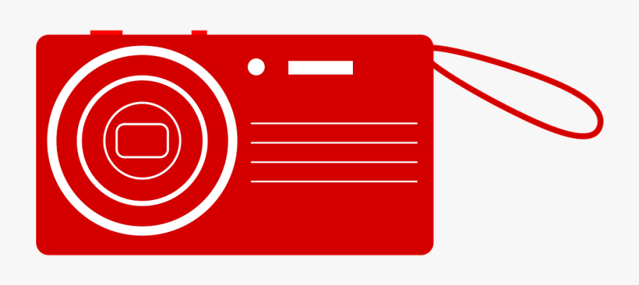Camera, Cam, Digital, Photography, Red - Camera Illustration Red Png, Transparent Clipart