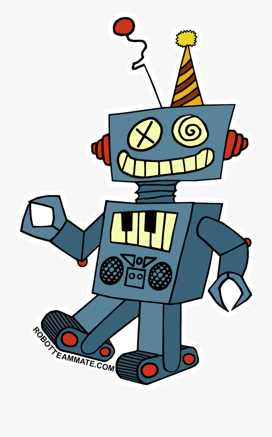 Sticker Robot Png Clipart , Png Download - Cartoon, Transparent Clipart