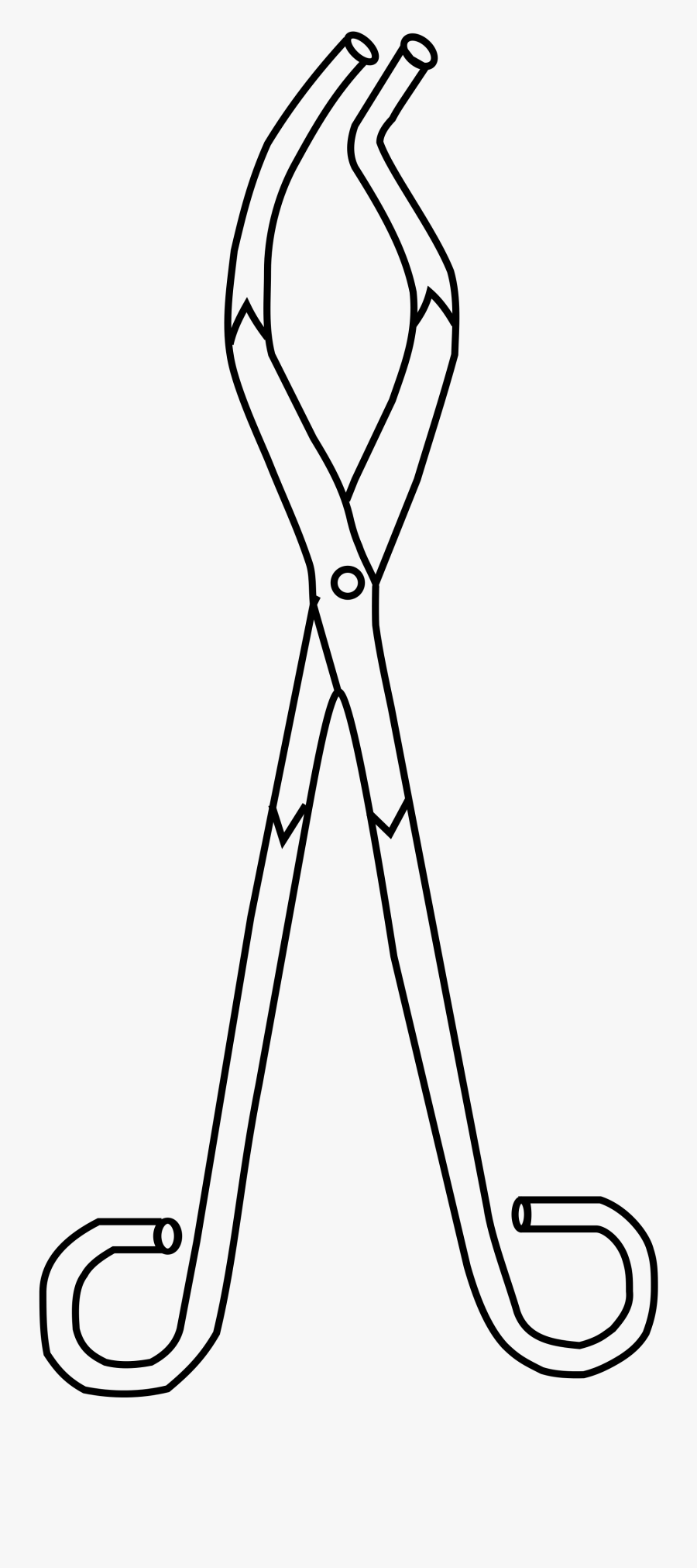 Lab Clipart Line Art - Crucible Tongs Clip Art, Transparent Clipart