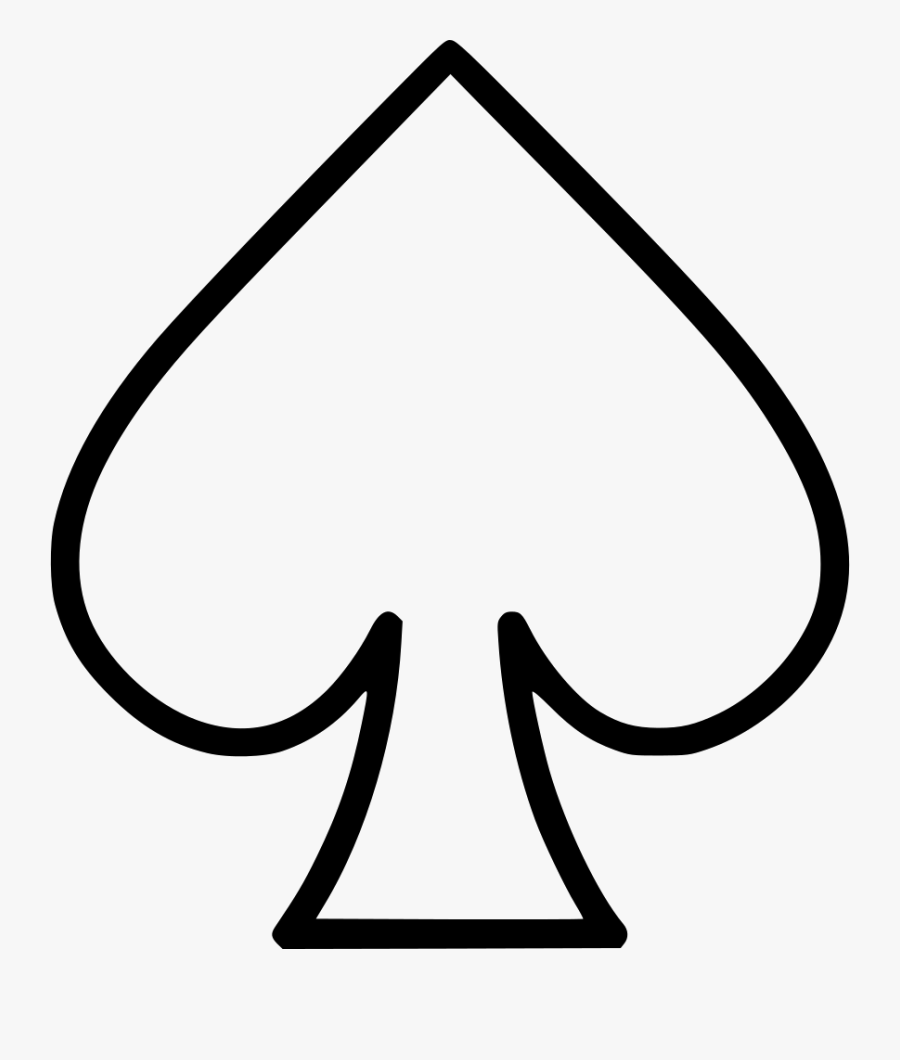 Transparent Ace Of Spades Clipart - Spades Icon Png, Transparent Clipart