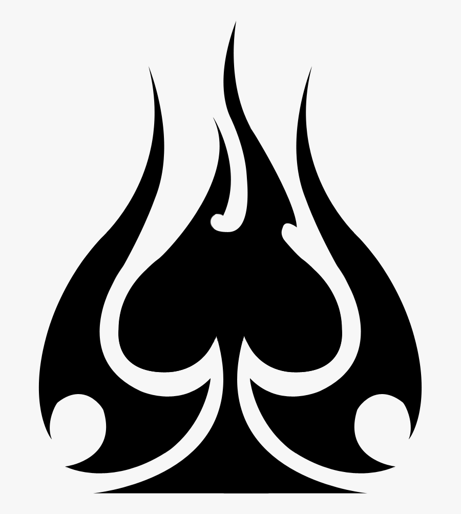 Spades Tribal By Youngsharkswish On Clipart Library - Illustration, Transparent Clipart
