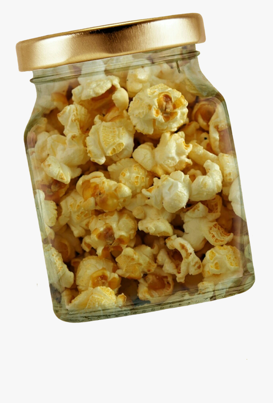 Popcorn In Jar - Popcorn, Transparent Clipart