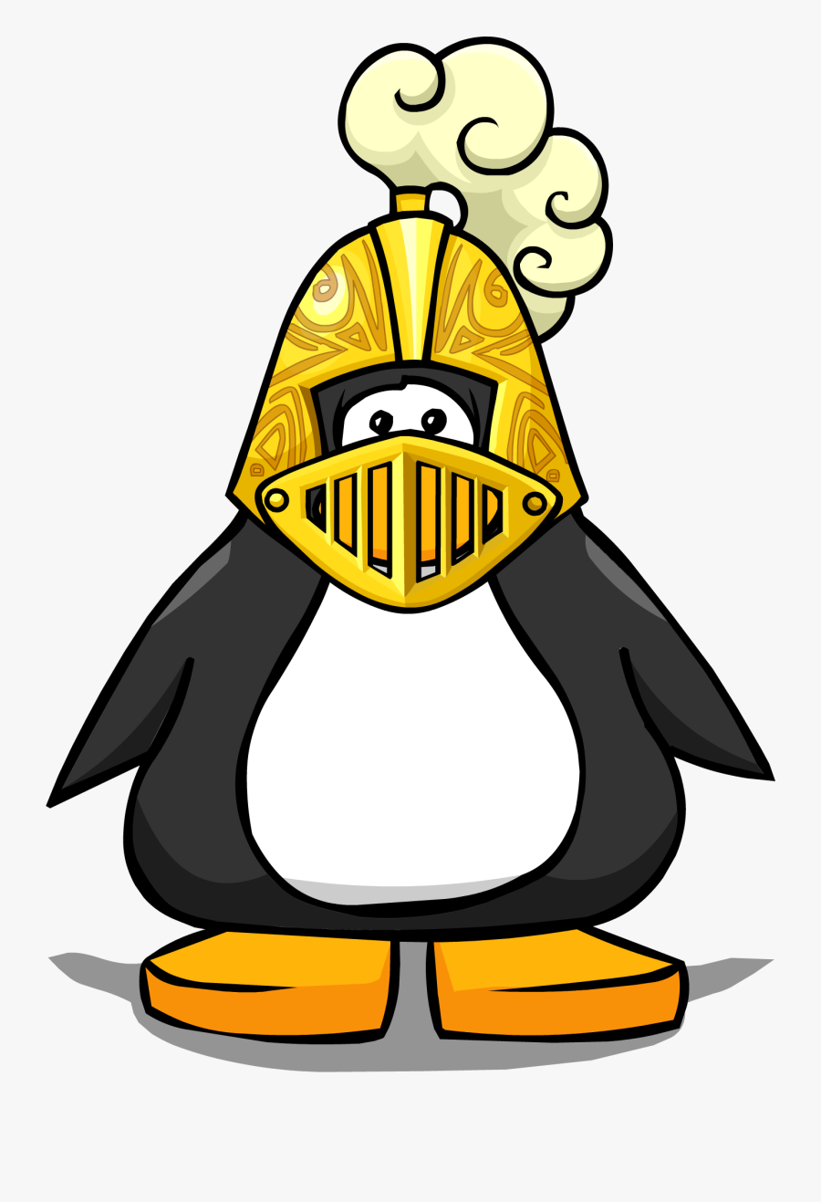 Golden Knight"s Helmet Pc - Club Penguin With Headphones, Transparent Clipart