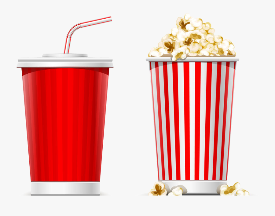 Juice Clipart Popcorn - Popcorn And Coke Png, Transparent Clipart