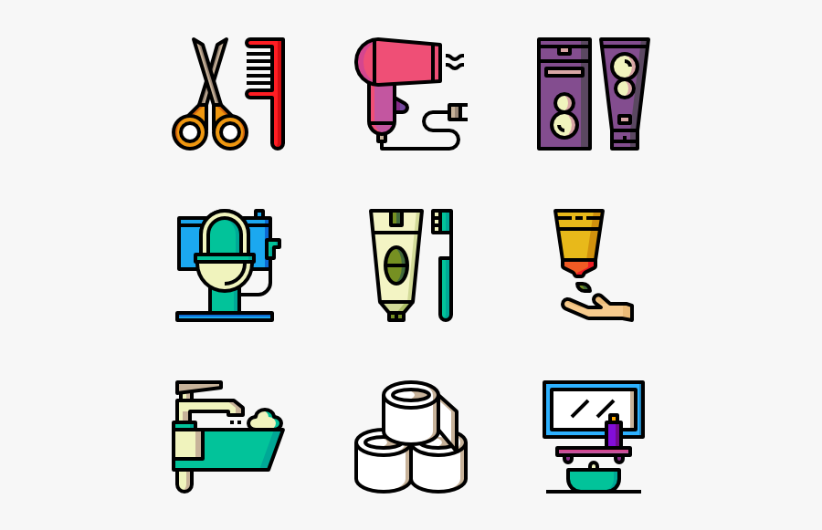 Bathroom Stuff, Transparent Clipart