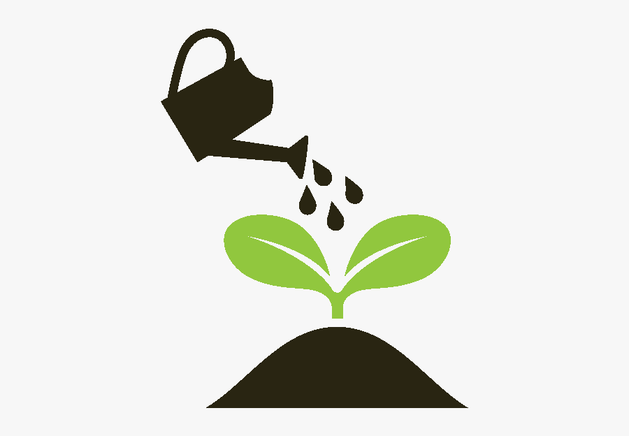 Watering Plant Logo, Transparent Clipart