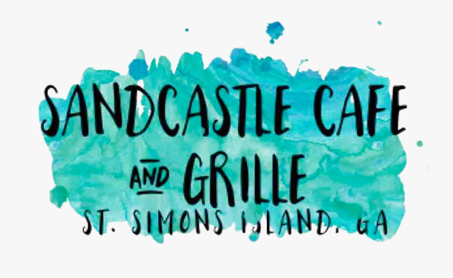 Sandcastle Cafe And Grill Logo - Calligraphy, Transparent Clipart