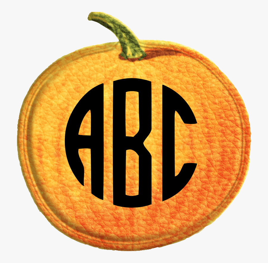 Pumpkins Clipart Monogram - Free Circular Monogram Generator, Transparent Clipart