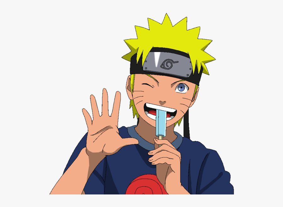 Naruto Eating Icecream - Naruto Ice Cream, Transparent Clipart