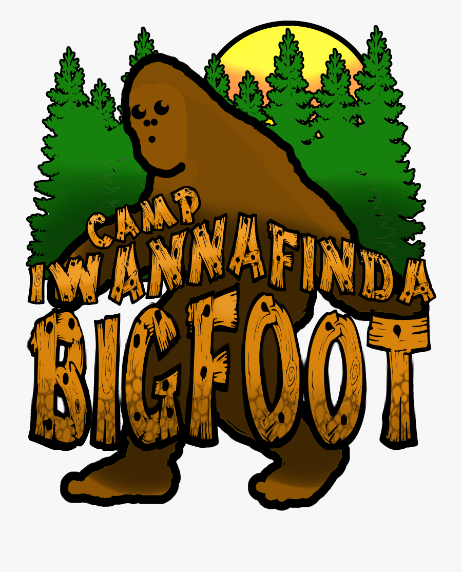 Camp Iwannafinda Bigfoot - Illustration, Transparent Clipart
