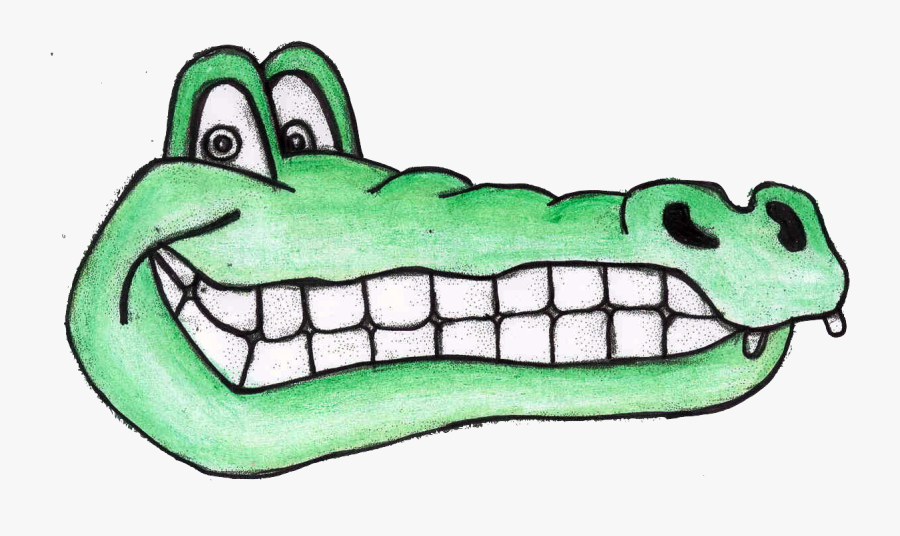 Clip Art Alligator Smile From, Transparent Clipart