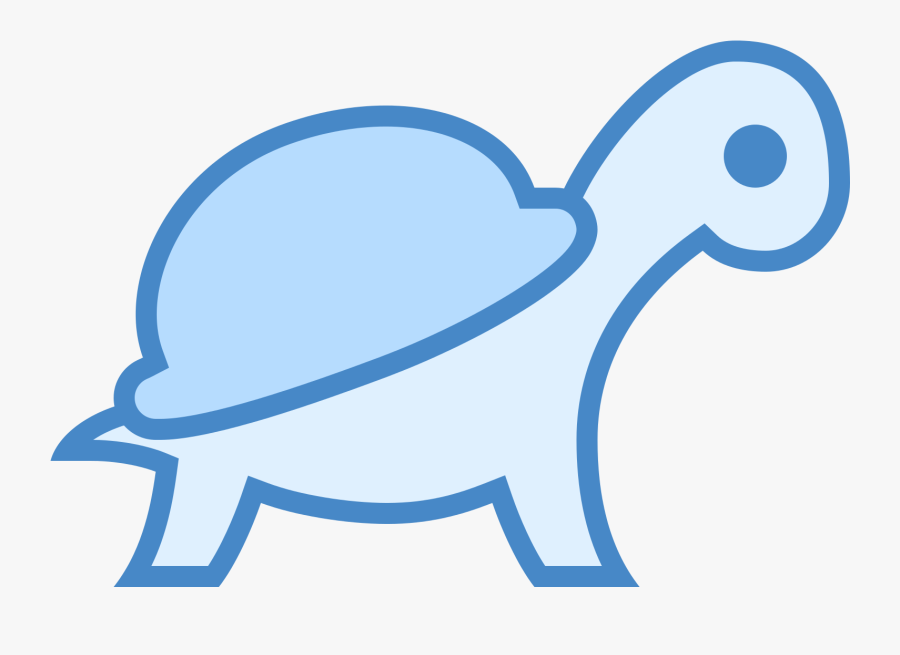 Blue Turtle Icon, Transparent Clipart