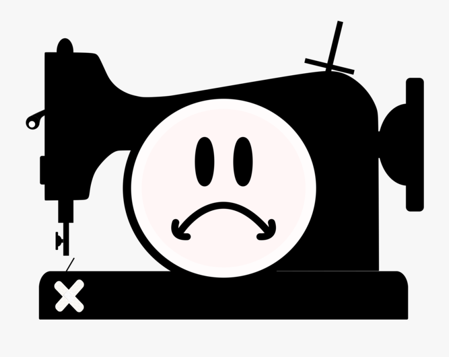 Emoticon,line Art,style - Logo Sewing Machine Png, Transparent Clipart