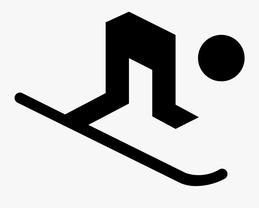 Transparent Winnie The Pooh Clipart Black And White - Skiing, Transparent Clipart