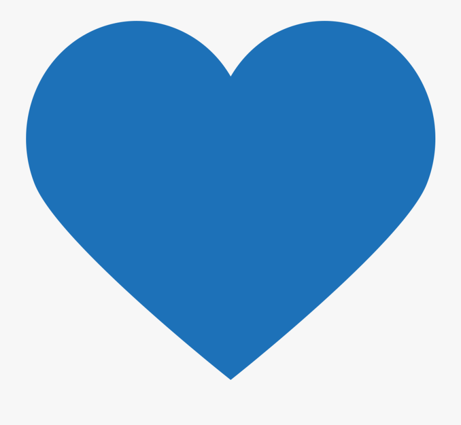Blue Heart - Heart, Transparent Clipart