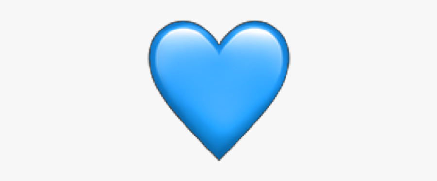 #blue #heart #emoji #iphone #freetoedit - Heart, Transparent Clipart
