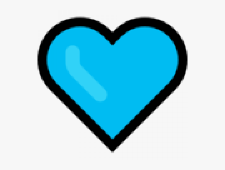 Heart Emoji Blue, Transparent Clipart
