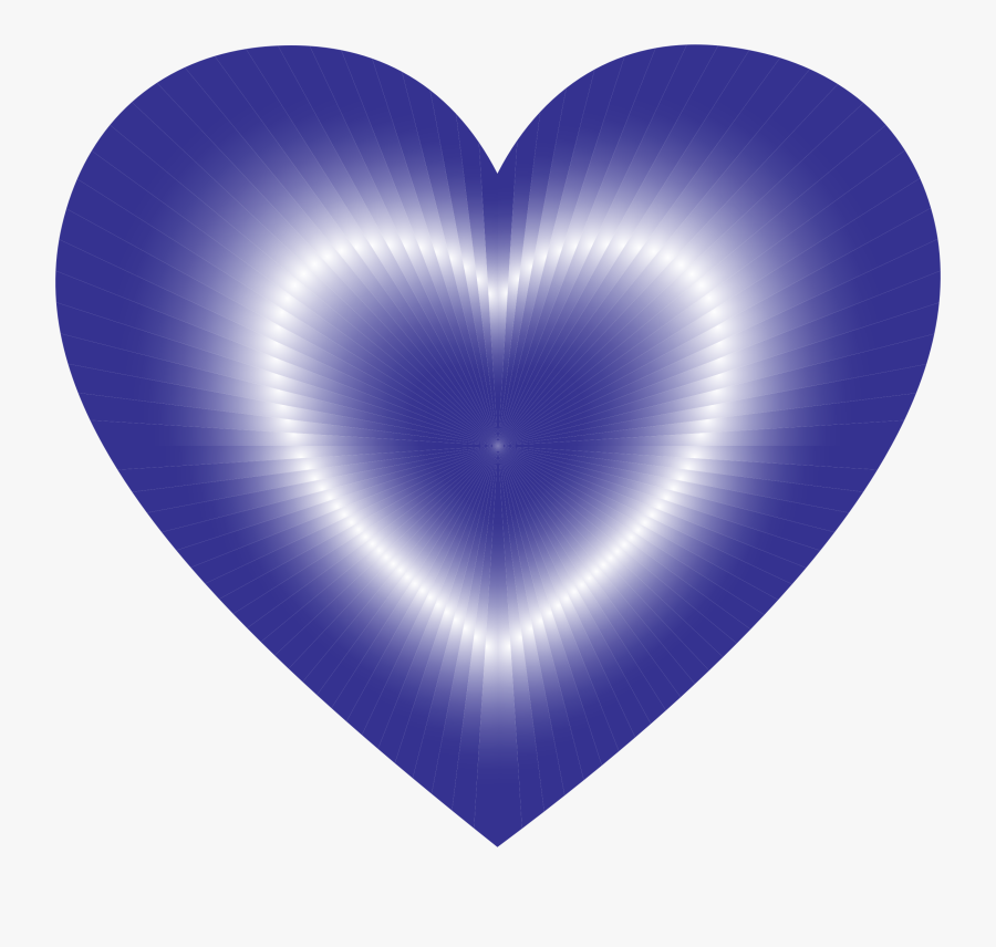 Funky Clipart Blue Heart - Blue Heart, Transparent Clipart