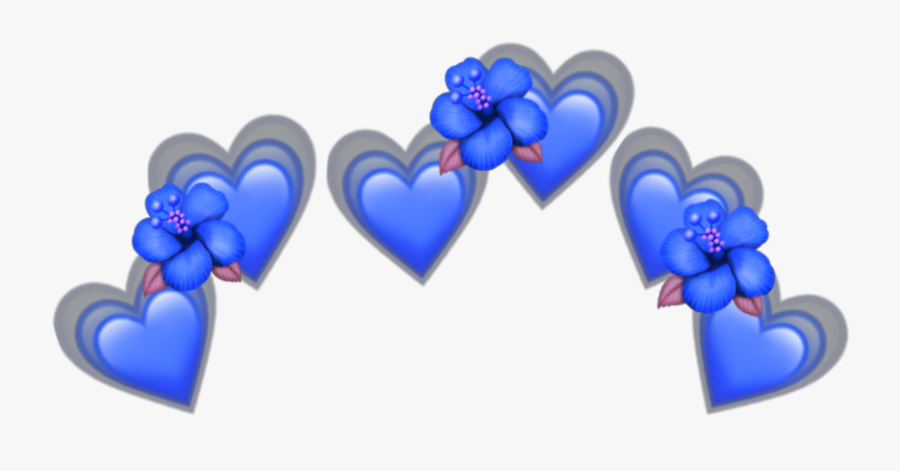 #blue #heart #blueheart #hearts #emoji #emojis #blueemoji - Heart, Transparent Clipart