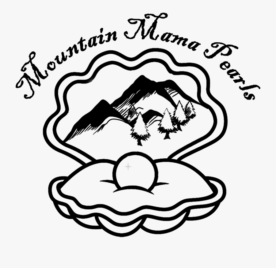 Clip Art Oyster Shell , Transparent Cartoons - Pearl Clipart Black And White, Transparent Clipart