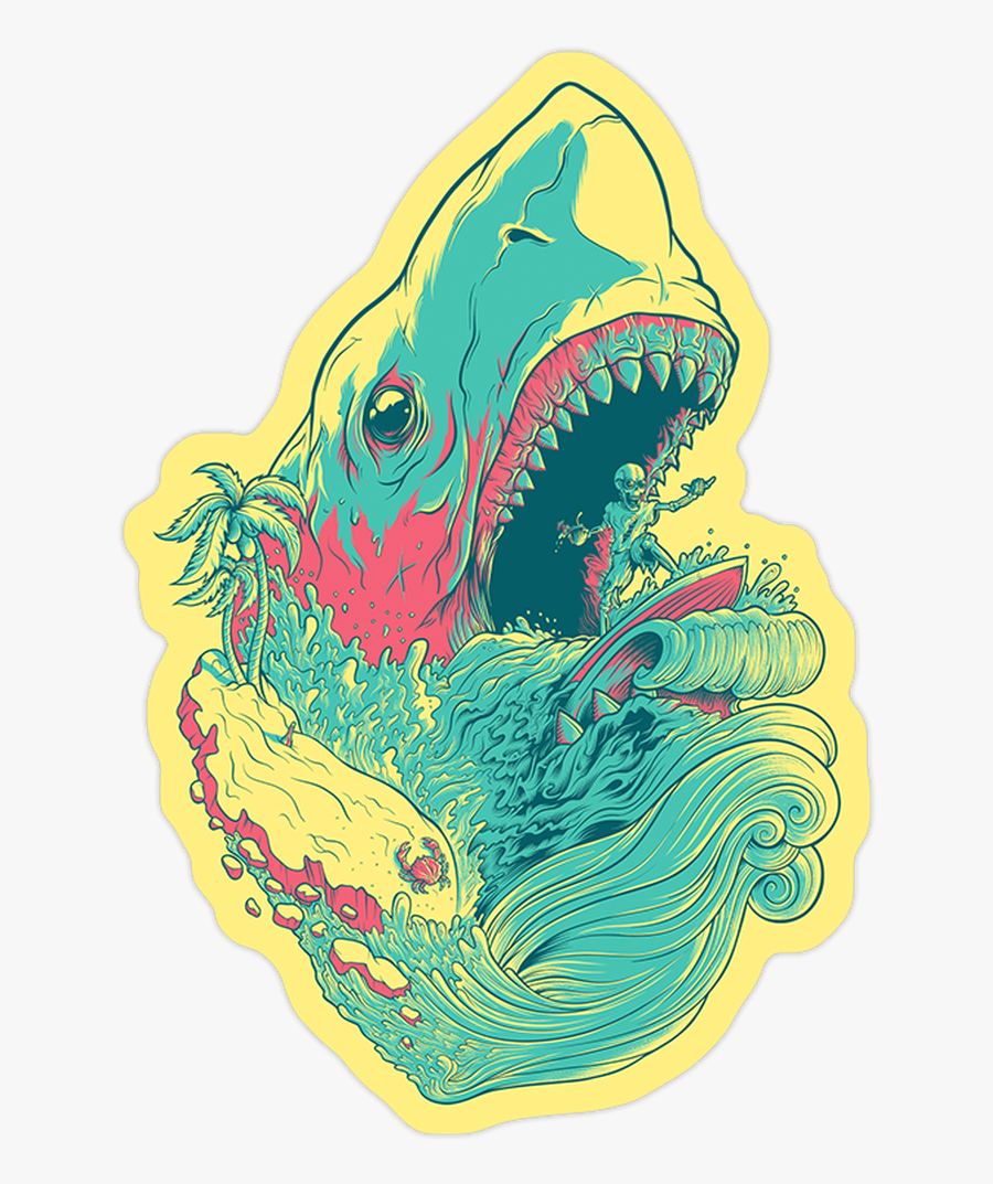 Hang Loose Die Cut Sticker By Seventh - French Paper Banana Split, Transparent Clipart