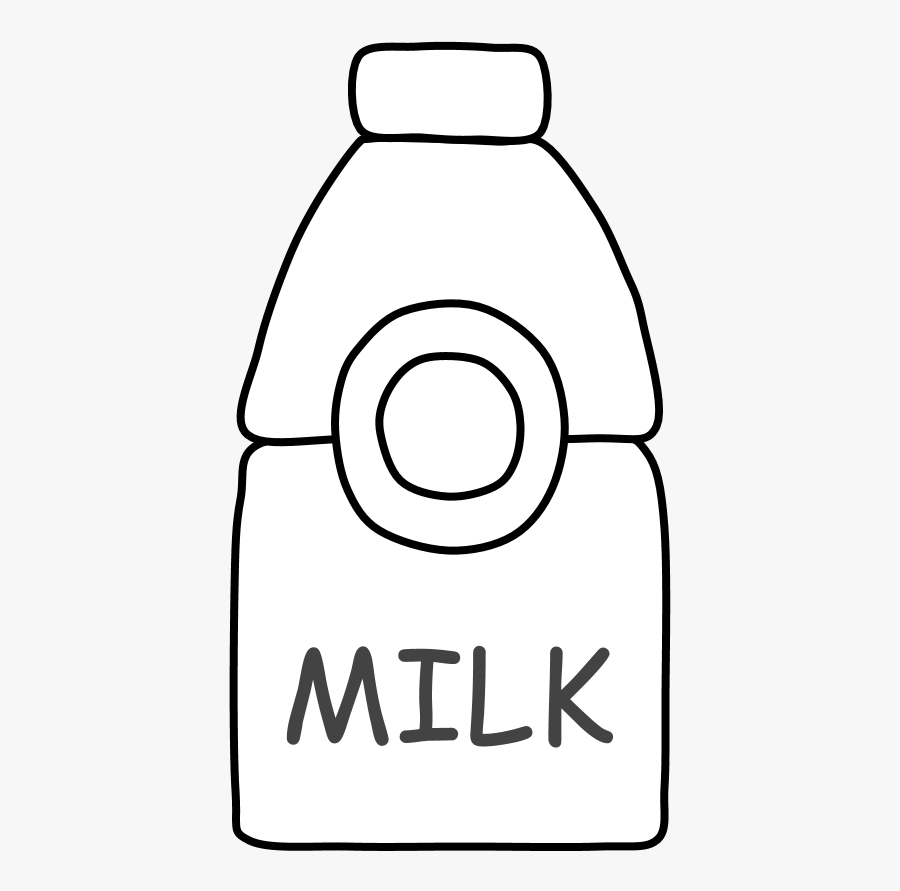 Milk, Bottle, Jug, Carton, Black And White, Transparent Clipart