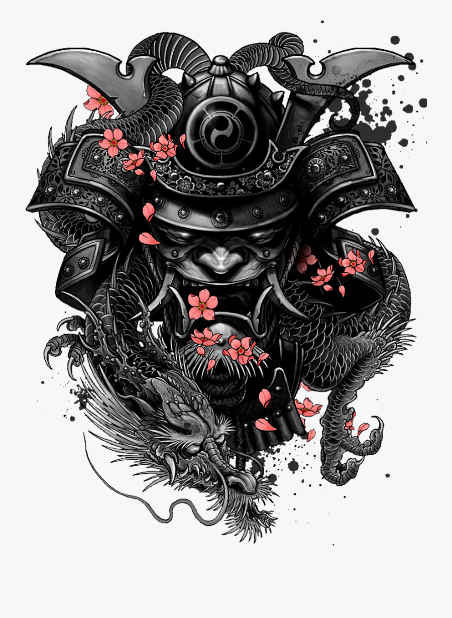 Tattoo Katsumoto Samurai Sleeve Artist Free Transparent - Tattoo Samurai, Transparent Clipart