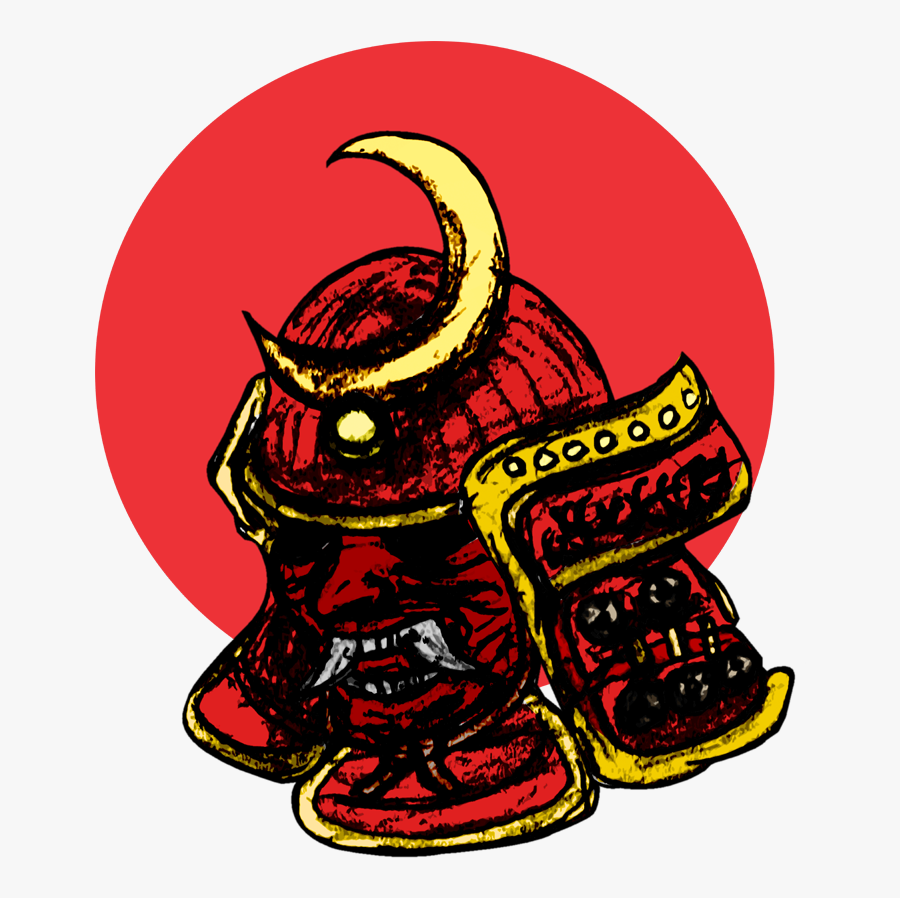 Samurai Redmoon Helmet By Fixedthor - Cartoon, Transparent Clipart
