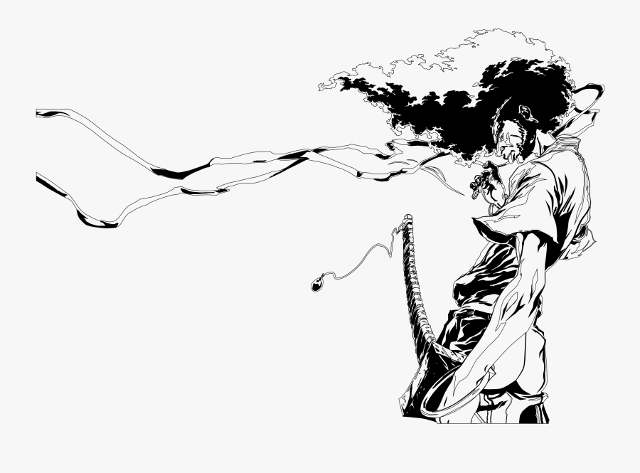 Samurai Drawing Hip Hop - Black And White Samurai, Transparent Clipart