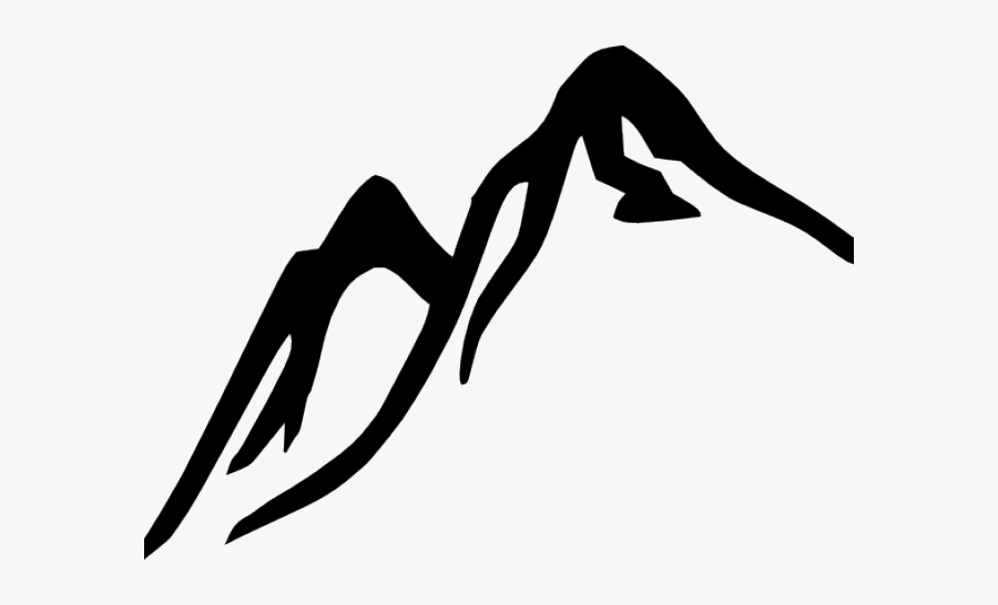 Mountains Black And White Clipart, Transparent Clipart
