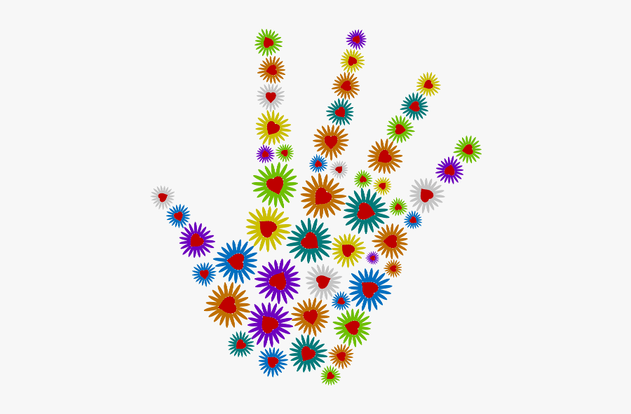 Colorful Hand Latrisha - Circle, Transparent Clipart