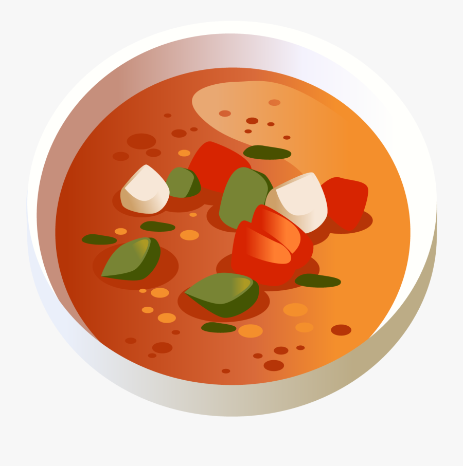 Transparent Gazpacho Clipart - Pizza, Transparent Clipart