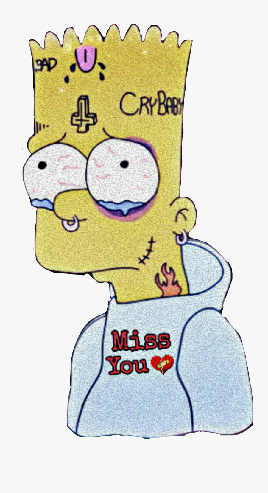 #lilpeep #lilpeep #lilpeep #lil Peep - Imagenes De Bart Sad, Transparent Clipart