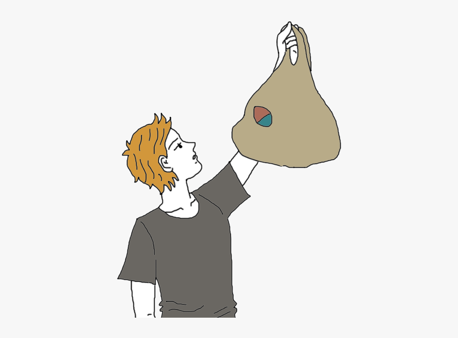 Hole In A Bag - Cartoon, Transparent Clipart
