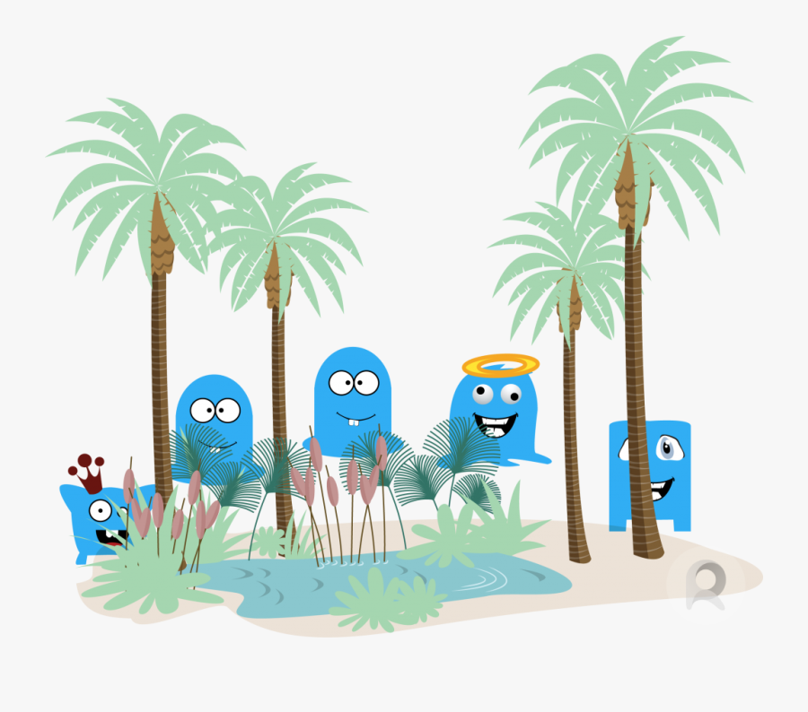 B2b Marketers - Clip Art Oasis Desert, Transparent Clipart
