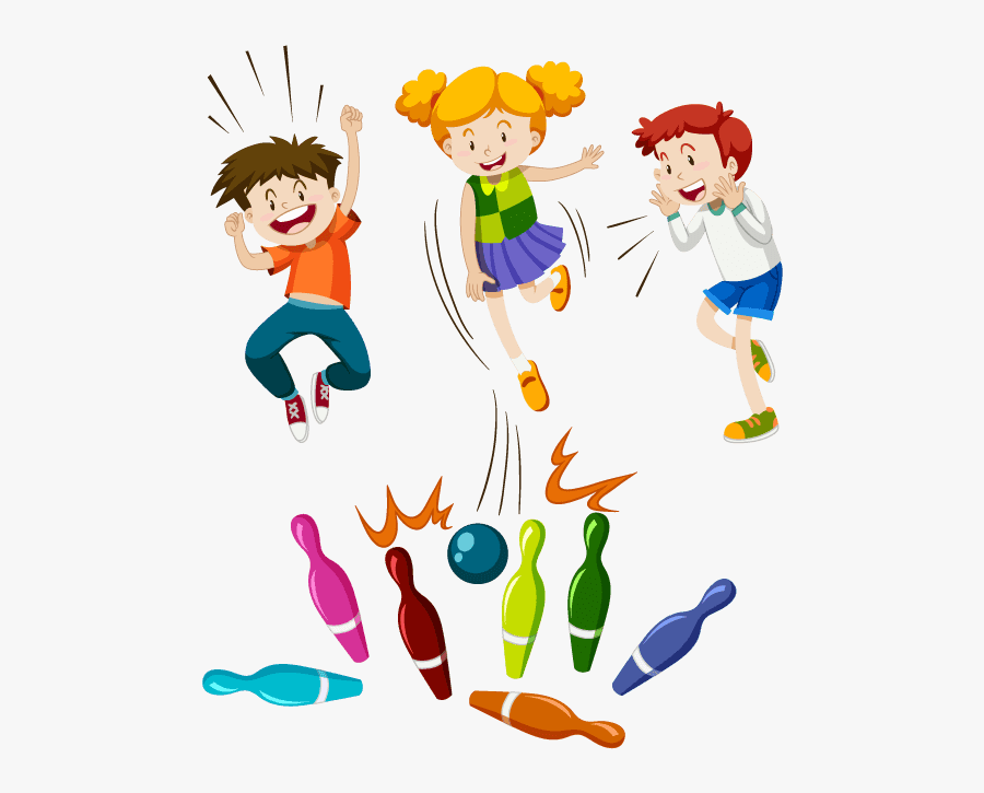 Kids Bowling Clipart, Transparent Clipart