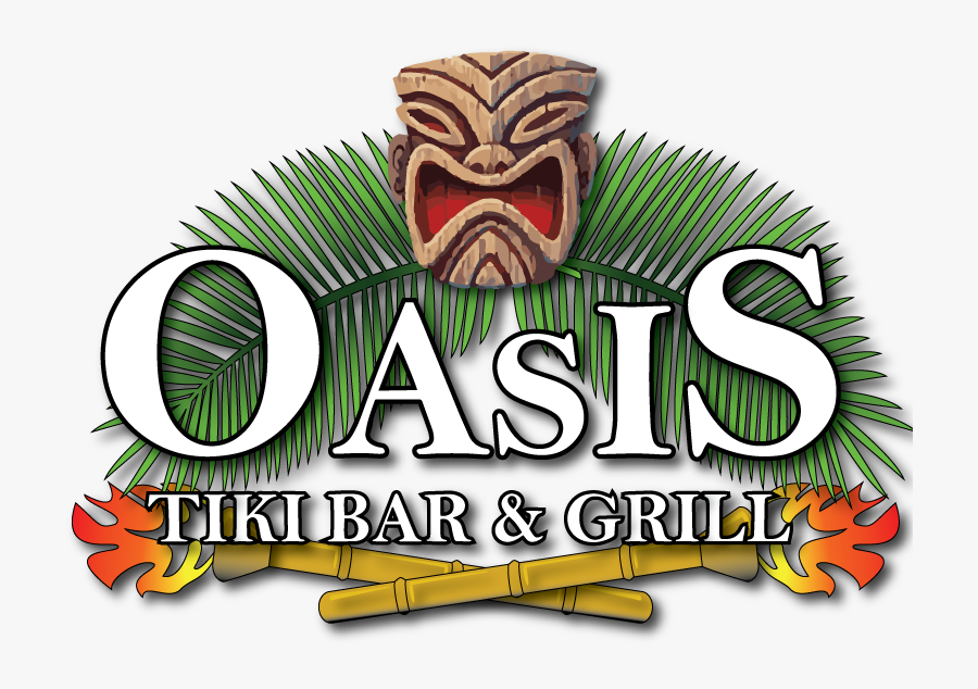 Oasis Tiki Bar And Grill Logo - Illustration, Transparent Clipart