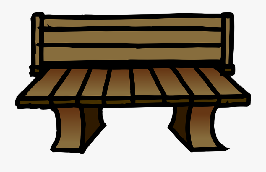 Bench, Rest, Park, Seat, Sitting, Wooden, Relax - Gambar Kursi Taman Animasi, Transparent Clipart
