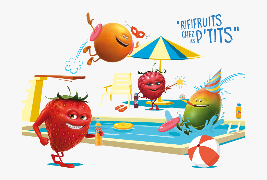 Fruits Party - Cartoon, Transparent Clipart