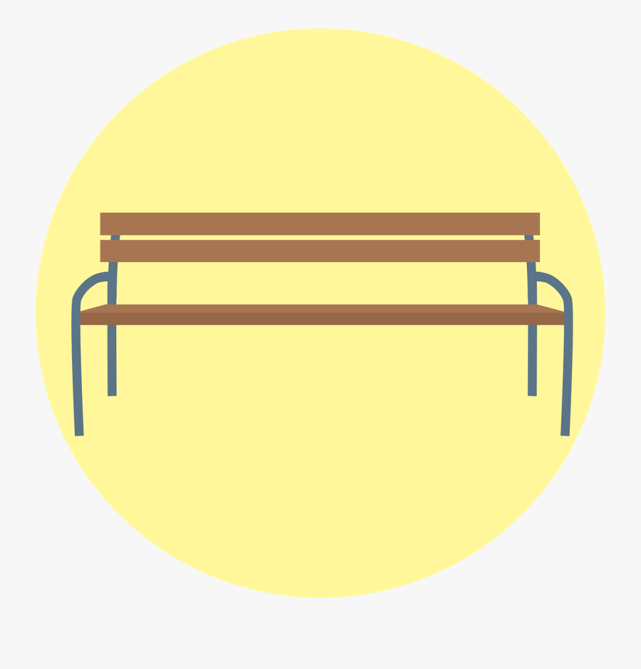 Bank, Park Bench, Sit, Seat, Bench, Rest, Recovery - Circle, Transparent Clipart