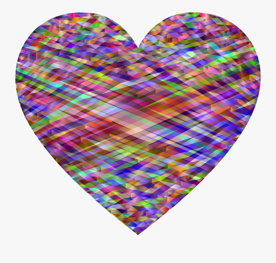 Geometric Heart 3 Clip Arts - Mathematical Rangoli In Tessellation, Transparent Clipart