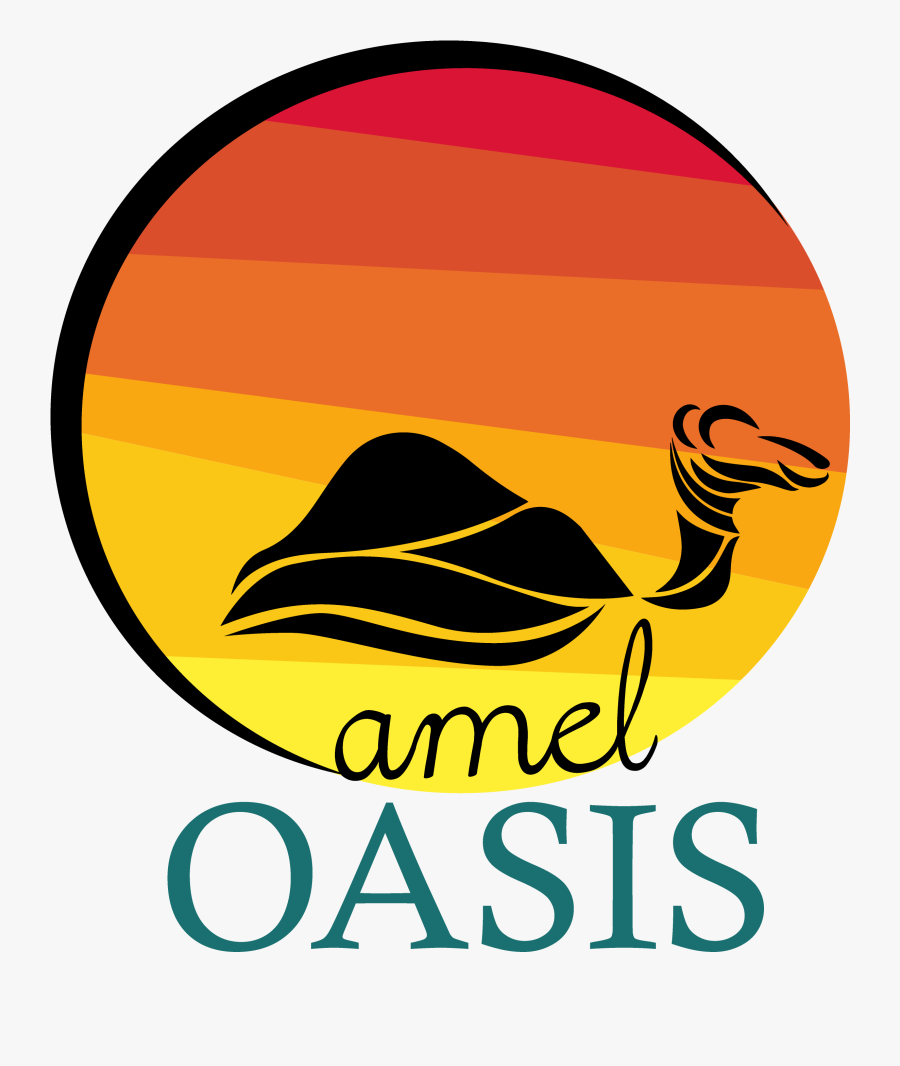 Camel Oasis - Illustration, Transparent Clipart